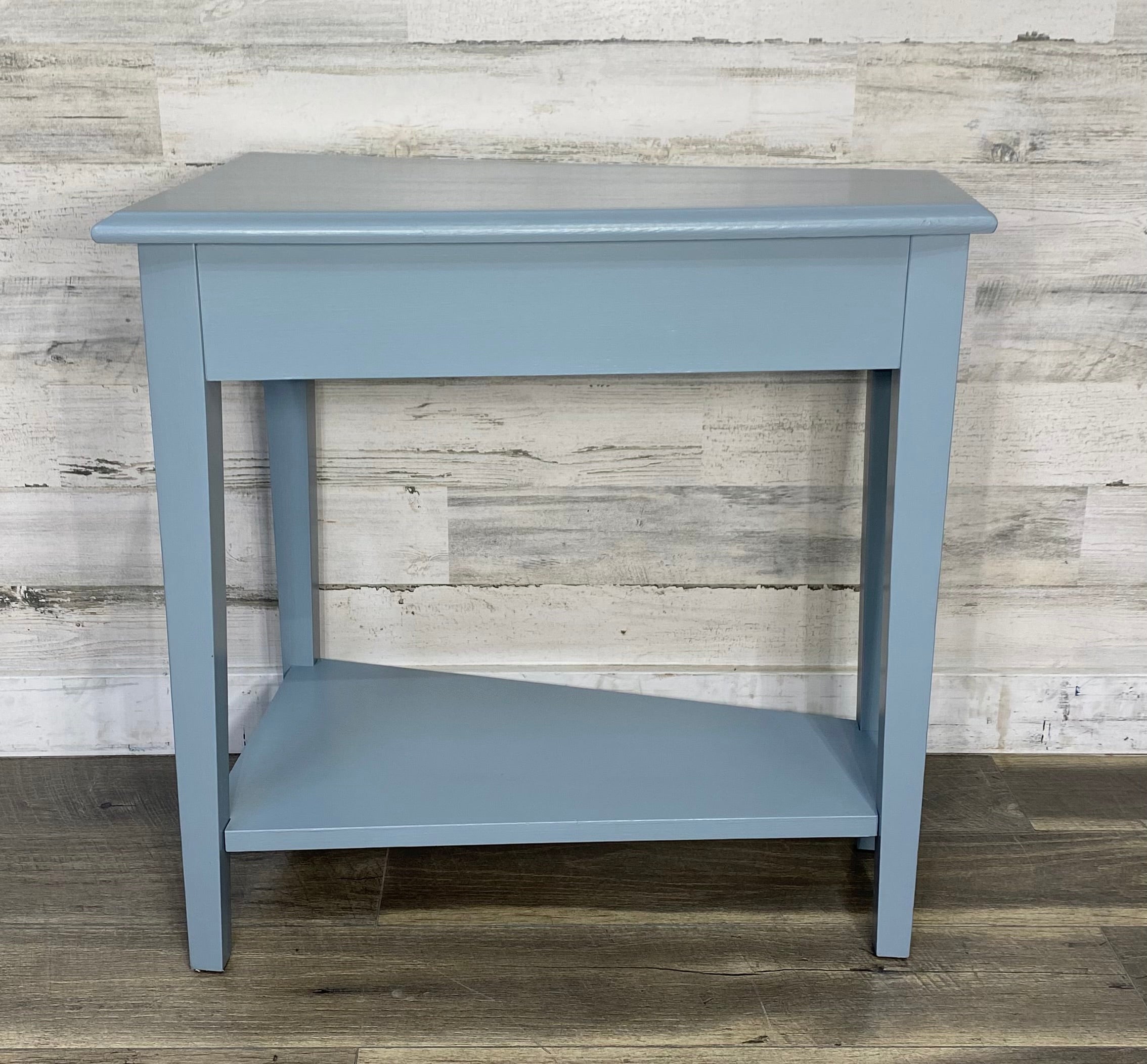Gray Triangle End Table