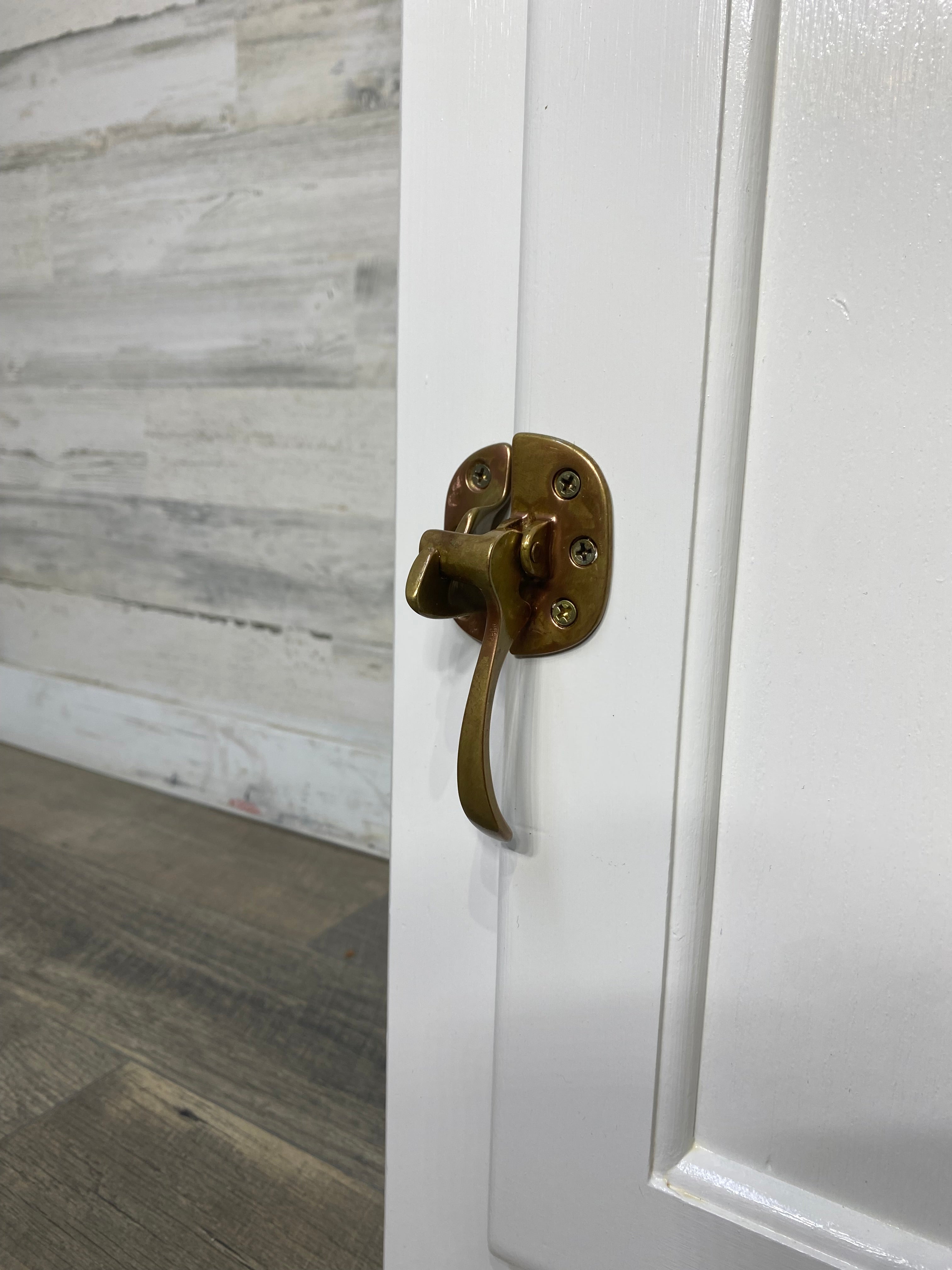 White Clad Ice Box Cabinet End Table