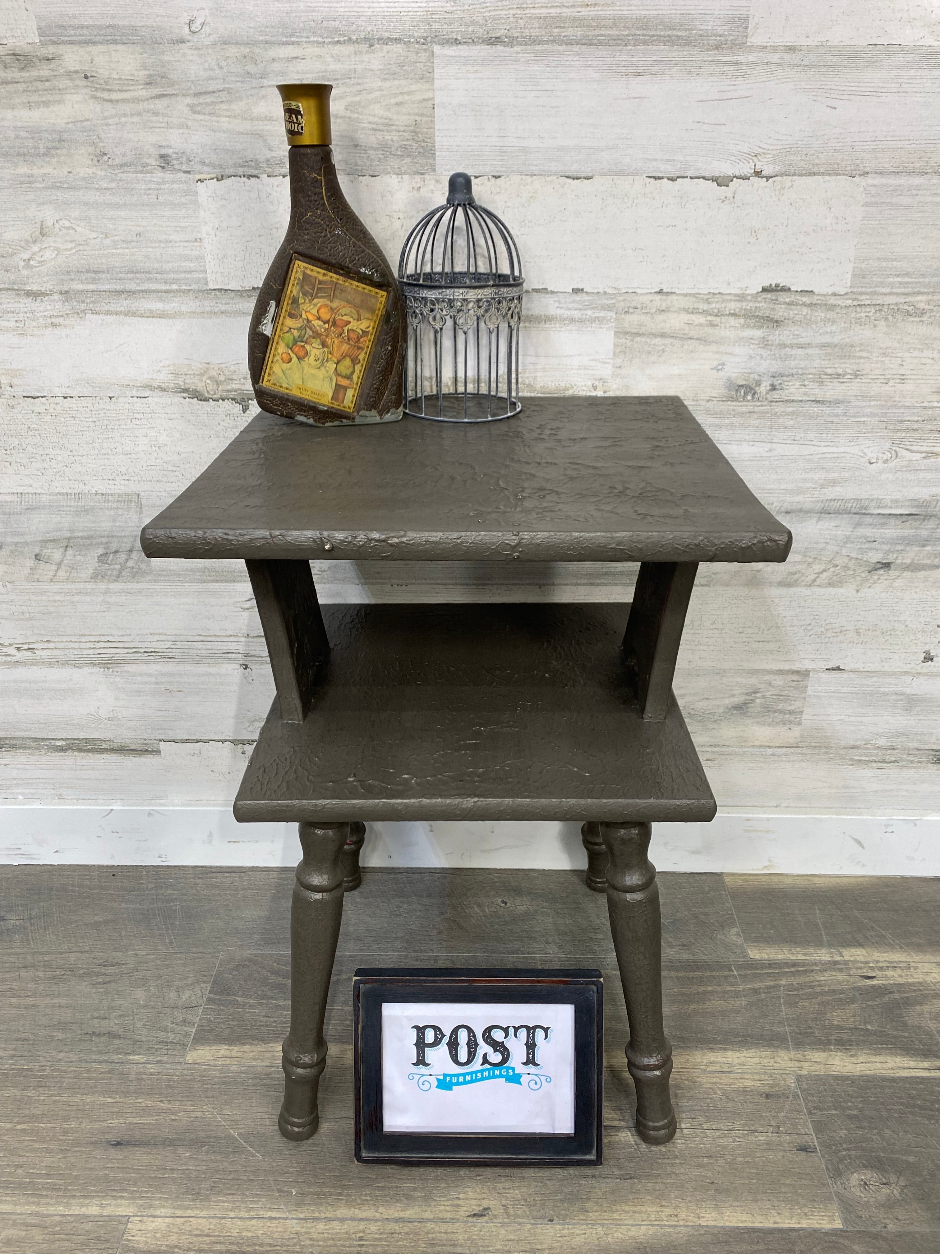 Brown Rustic End Table