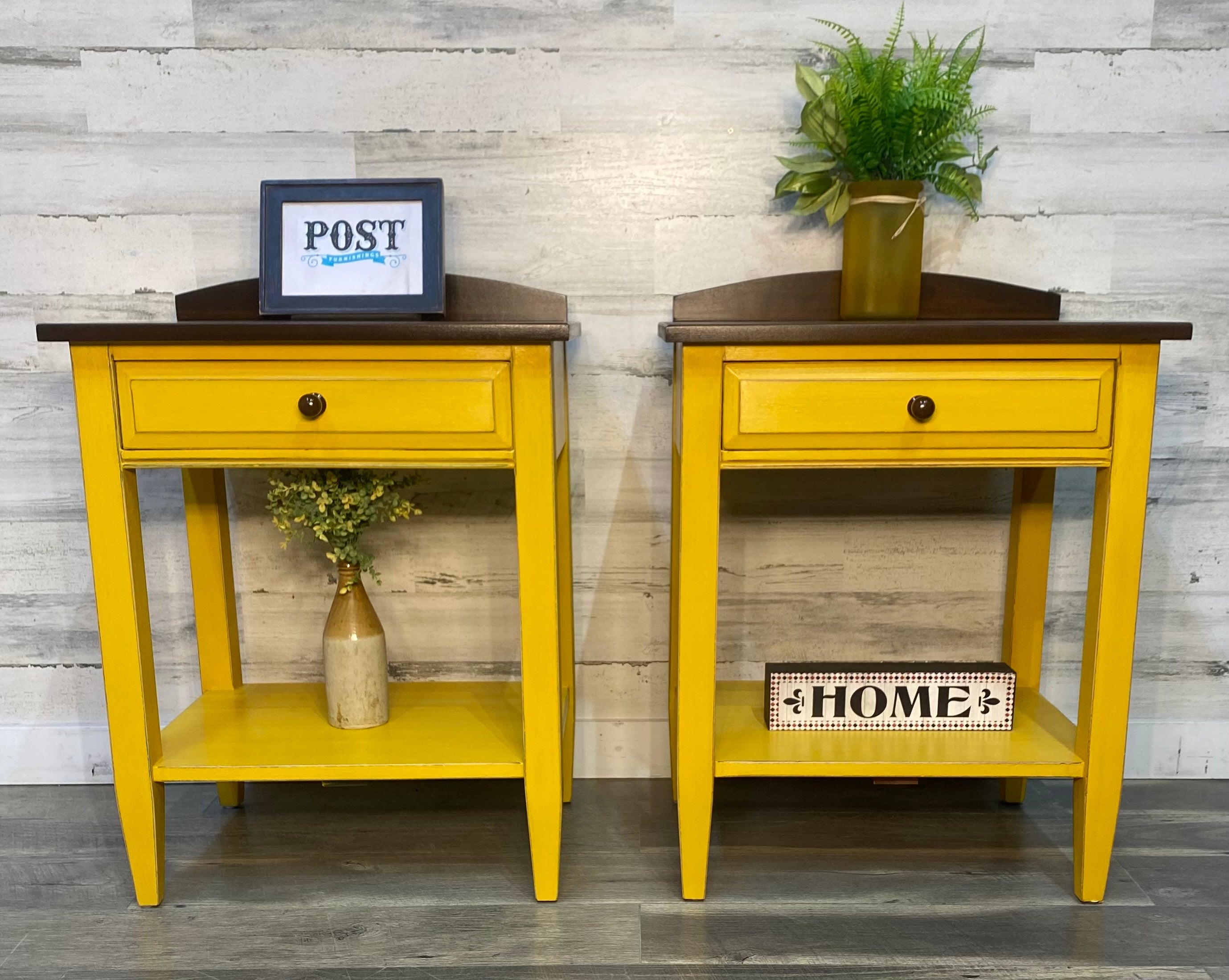 Yellow Ethan Allen Nightstands