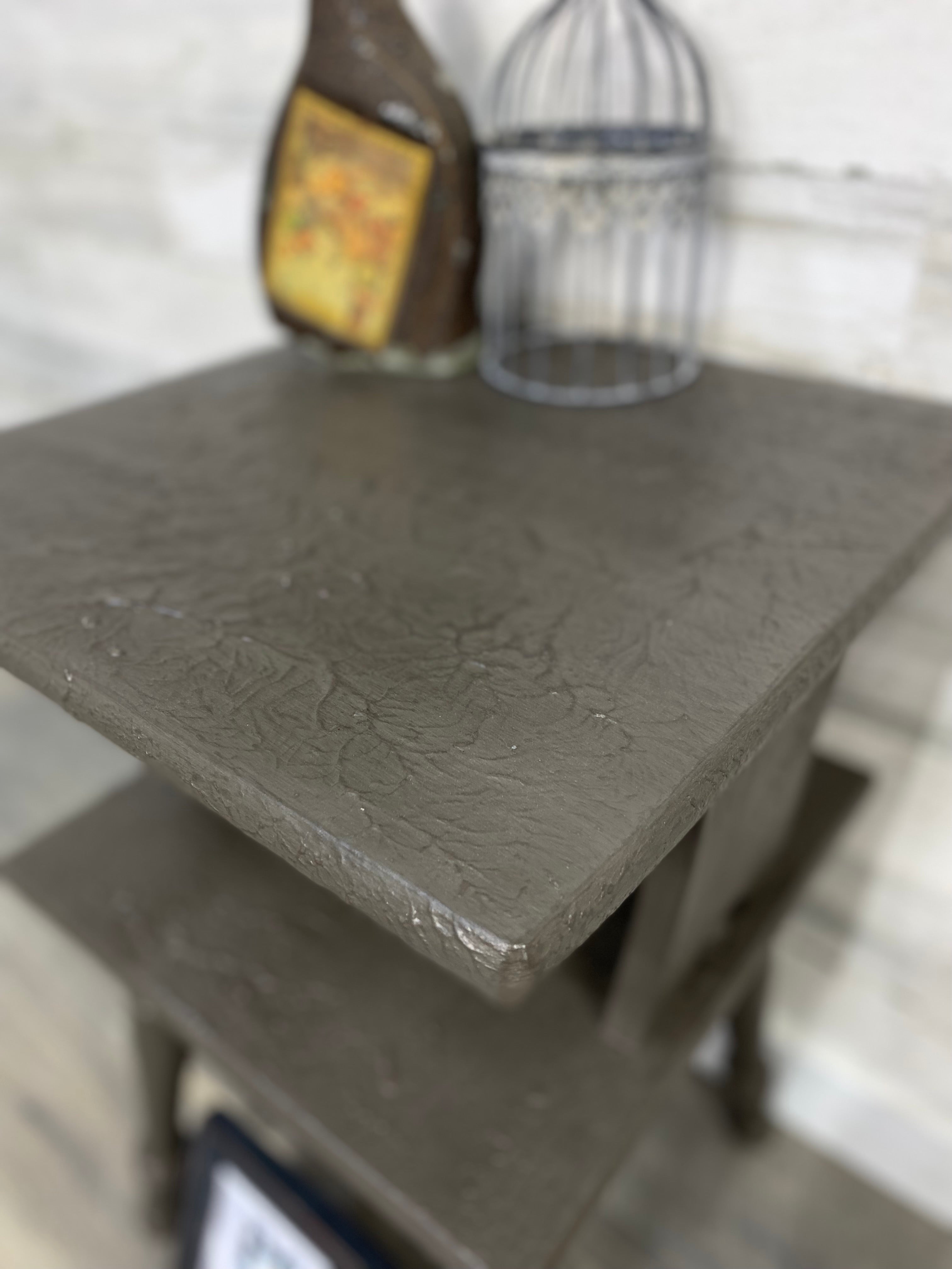 Brown Rustic End Table