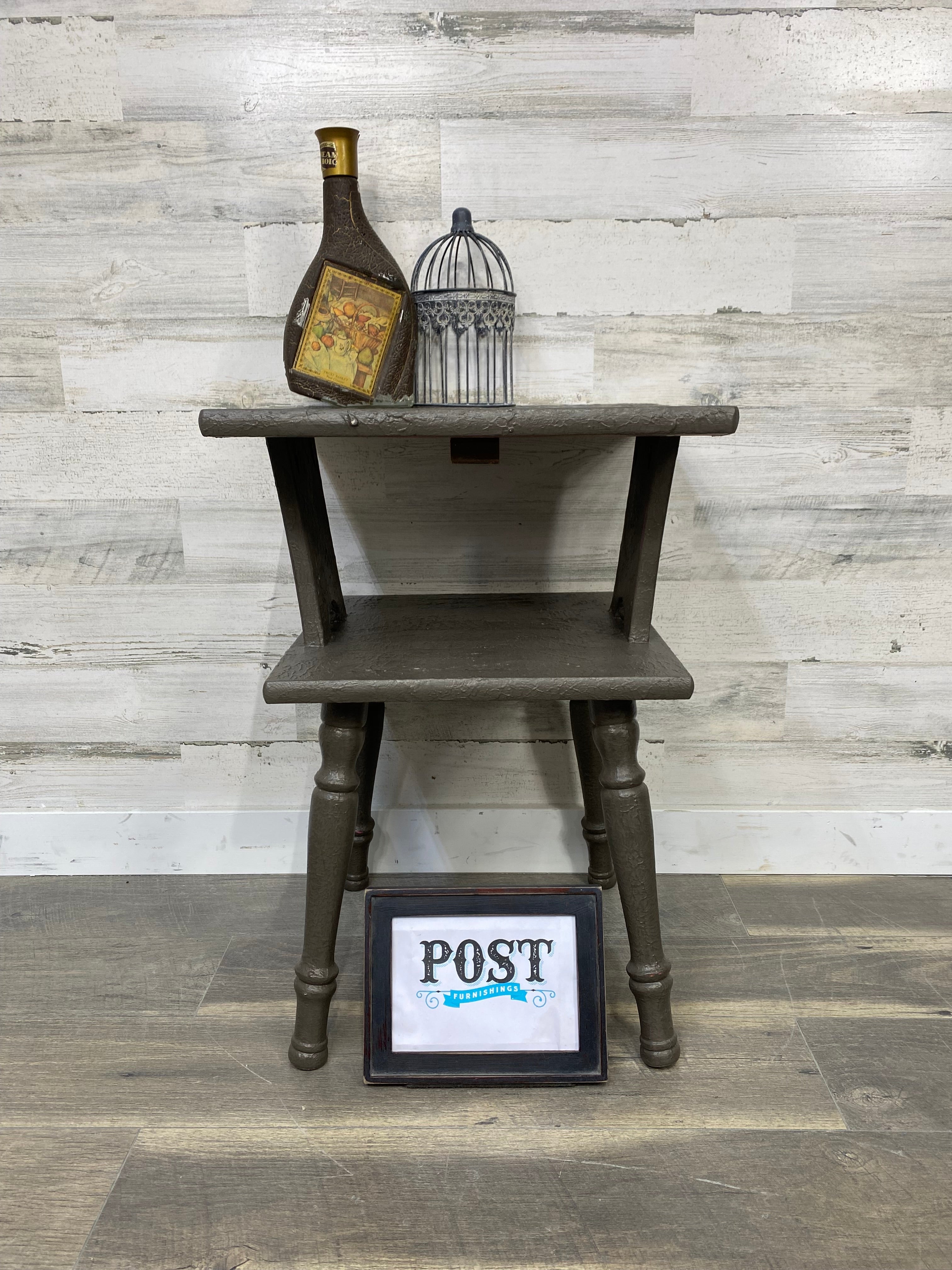 Brown Rustic End Table